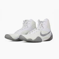Zapatillas de lucha-Lucha libre Nike Tawa Blanco-plata 