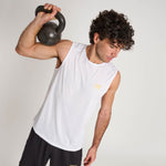 Sin mangas Leone DNA ABX709 Blanco-Combat Arena