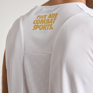 Sin mangas Leone DNA ABX709 Blanco-Combat Arena
