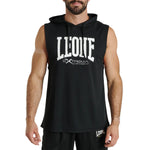 Chaleco con capucha Leone Logo ABX120 Negro 