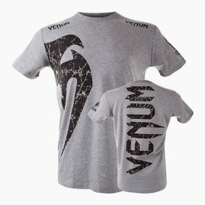 Camiseta en Algodón Venum Giant Gris-Negro 