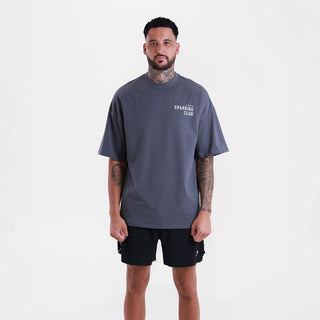 T-shirt Boxraw This Is My House Oversize Grigio-Combat Arena