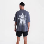 T-shirt Boxraw This Is My House Oversize Grigio-Combat Arena