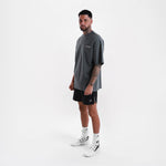 Camiseta Boxraw We Don't Play Boxing Oversize Gris-rosa-Combat Arena