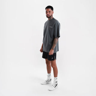 Camiseta Boxraw We Don't Play Boxing Oversize Gris-rosa-Combat Arena