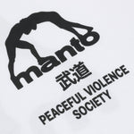 T-shirt Manto Society Bianco-Combat Arena
