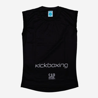 Camiseta Técnica sin mangas SAP WAKO Combat Competition Negro-Combat Arena