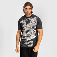 Camiseta Venum Dragon's Flight Gris-Combat Arena