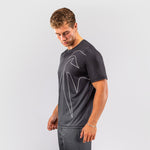 Camiseta Venum Dry Tech Giant Shift negro-gris-Combat Arena