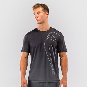 Camiseta Venum Dry Tech Giant Shift negro-gris-Combat Arena