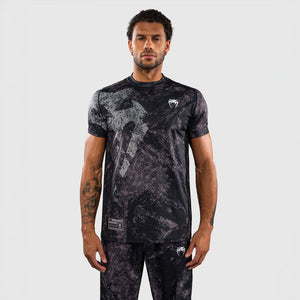 Camiseta Venum Rage & Workout Dry Tech Negro-gris-Combat Arena