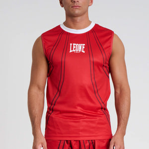 Camiseta técnica Sin mangas WAKO Leone AB995 Rojo-Combat Arena