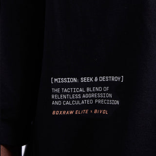 Camiseta Bivol x Boxraw Oversize Negro 