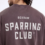 Camiseta Boxraw Sparring Club Oversize Marrón 