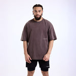 Camiseta Boxraw Sparring Club Oversize Marrón 