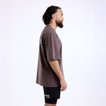 Camiseta Boxraw Sparring Club Oversize Marrón 