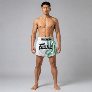 Pantalones kick-thai Fairtex BS1923 Racer Blanco