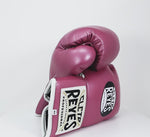 Guantes de boxeo Cleto Reyes Profesional CB2 Rosa con cordones