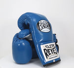 Guantes de boxeo Cleto Reyes Profesional CB2 Azul con cordones